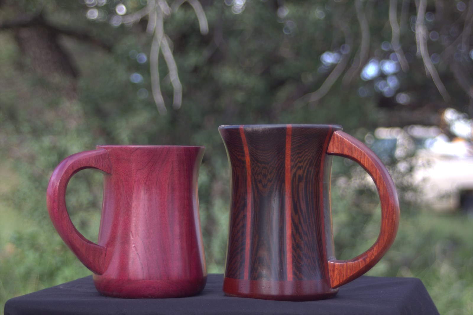 Purple Heart & Wenge with Paduak